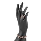 4 részes türkiz berakásos madaras ékszerszett