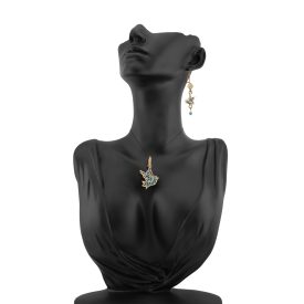 4 részes türkiz berakásos madaras ékszerszett