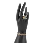 4 részes türkiz berakásos madaras ékszerszett