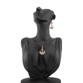 4 részes horgony formájú türkiz ékszerszett