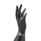 4 részes horgony formájú türkiz ékszerszett