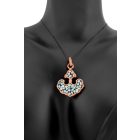 3 részes horgony formájú türkiz ékszerszett