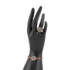 3 részes csillagos türkiz ékszerszett 