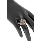 3 részes csillagos türkiz ékszerszett 