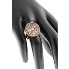 3 részes türkiz berakásos sorskerék ékszerszett - kerek