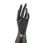 2 részes türkiz berakásos virágos ékszerszett 