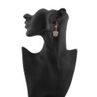 3 részes türkiz berakákos leveles ékszerszett