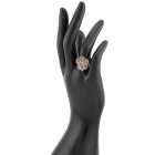 3 részes türkiz berakákos leveles ékszerszett