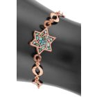 3 részes türkiz berakásos, csillagos ékszerszett