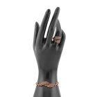 4 részes, levél mintás markazit ékszerszett