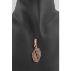 4 részes, levél mintás markazit ékszerszett