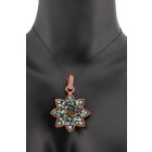 3 részes ékszerszett 8 szirmú virággal