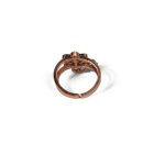 4 részes, virág mintájú markazit ékszerszett