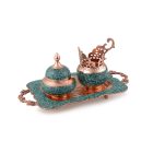 1 személyes perzsa türkiz teáskészlet